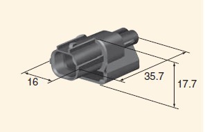 Automobile connector - HX SEALED SERIES 1.0mm) M(6188-0589)